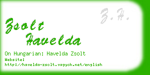 zsolt havelda business card